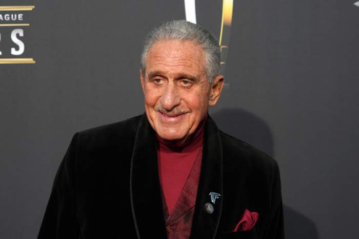 Feb 8, 2024; Las Vegas, NV, USA; Atlanta Falcons owner Arthur Blank on the red carpet before the NFL Honors show at Resorts World Theatre.